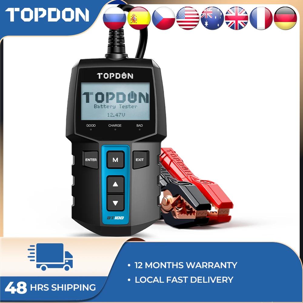 TOPDON-BT100 ͸ ׽ ڵ  м, 12V 2000CCA  ͸ ׽Ʈ ڵ ͸ ׽  ũ  